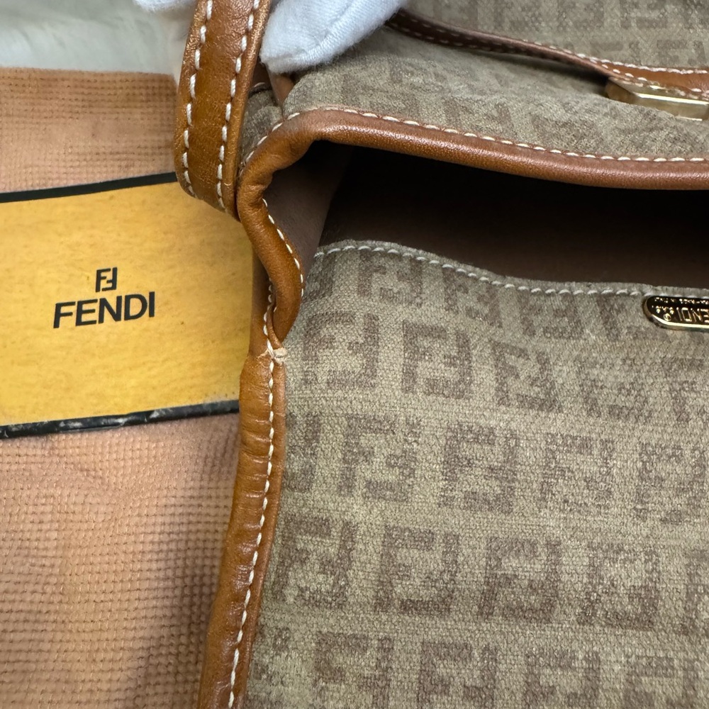 Fendi Zucchino Canvas Mini Crossbody (Vintage) - Picture 5 of 16